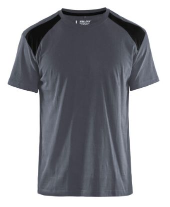 Afbeeldingen van BLÅKLÄDER T-shirt bi-colour 3379 grijs/zwart XS