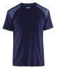 Afbeeldingen van BLÅKLÄDER T-shirt bi-colour 3379 marineblauw/grijs XS