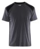 Afbeeldingen van BLÅKLÄDER T-shirt bi-colour 3379 medium grijs/zwart 4XL
