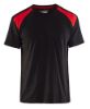Afbeeldingen van BLÅKLÄDER T-shirt bi-colour 3379 zwart/rood 3XL