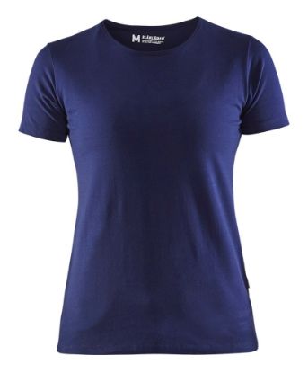 Afbeeldingen van BLÅKLÄDER T-shirt dames Slim-Fit 3304 marineblauw L
