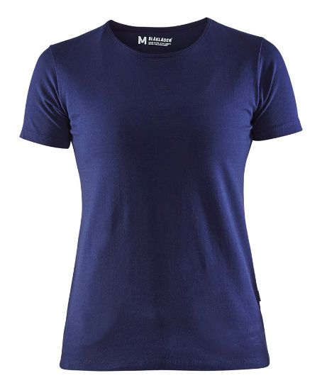 Afbeeldingen van BLÅKLÄDER T-shirt dames Slim-Fit 3304 marineblauw M
