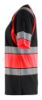 Afbeeldingen van BLÅKLÄDER T-shirt dames 3410 zwart/High Vis rood M
