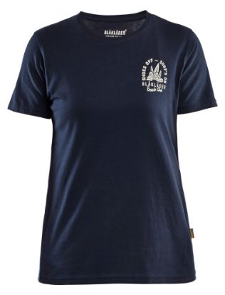 Afbeeldingen van BLÅKLÄDER T-shirt dames Beach Club 9417 donker marineblauw XS
