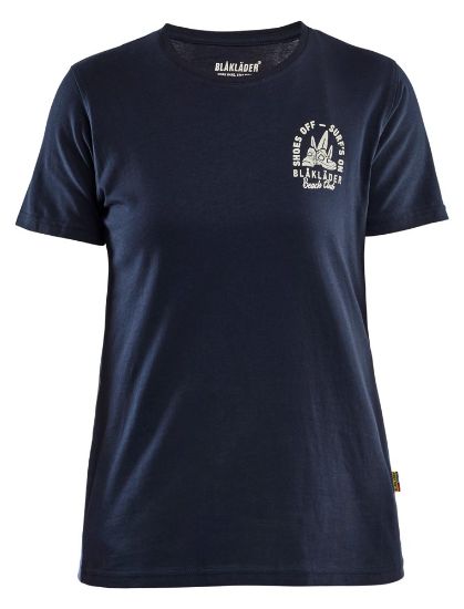 Afbeeldingen van BLÅKLÄDER T-shirt dames Beach Club 9417 donker marineblauw S