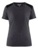 Afbeeldingen van BLÅKLÄDER T-shirt dames bi-colour 3479 medium grijs/zwart M