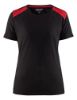 Afbeeldingen van BLÅKLÄDER T-shirt dames bi-colour 3479 zwart/rood S
