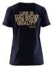 Afbeeldingen van BLÅKLÄDER T-shirt dames 'Life is too short...' 9412 donker marineblauw XS