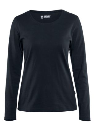 Afbeeldingen van BLÅKLÄDER T-shirt dames met lange mouwen 3301 donker marineblauw 2XL