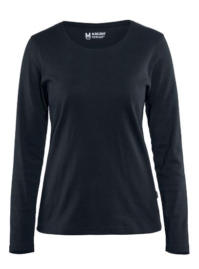 Afbeeldingen van BLÅKLÄDER T-shirt dames met lange mouwen 3301 donker marineblauw L
