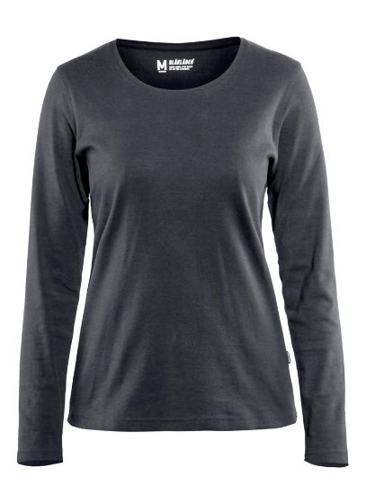 Afbeeldingen van BLÅKLÄDER T-shirt dames met lange mouwen 3301 donkergrijs L