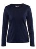 Afbeeldingen van BLÅKLÄDER T-shirt dames met lange mouwen 3301 marineblauw XS