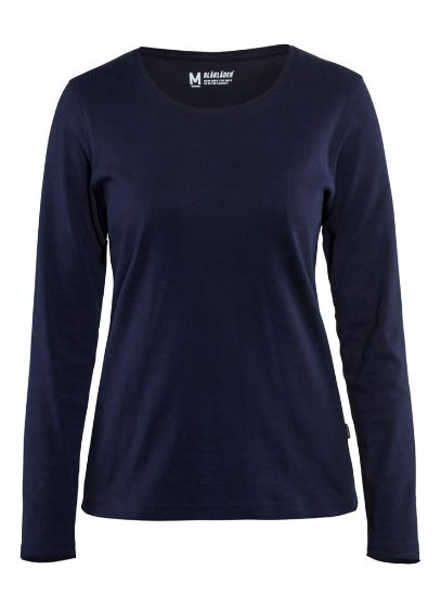 Afbeeldingen van BLÅKLÄDER T-shirt dames met lange mouwen 3301 marineblauw XS