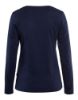 Afbeeldingen van BLÅKLÄDER T-shirt dames met lange mouwen 3301 marineblauw XS