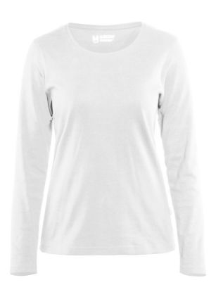 Afbeeldingen van BLÅKLÄDER T-shirt dames met lange mouwen 3301 wit 2XL