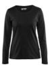 Afbeeldingen van BLÅKLÄDER T-shirt dames met lange mouwen 3301 zwart S
