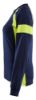 Afbeeldingen van BLÅKLÄDER T-shirt dames met lange mouwen Visible 3521 marineblauw/High Vis geel 2XL