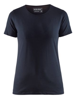Afbeeldingen van BLÅKLÄDER T-shirt dames Slim-Fit 3304 donker marineblauw XS