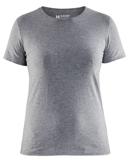 Afbeeldingen van BLÅKLÄDER T-shirt dames Slim-Fit 3304 grijs mêlee XS