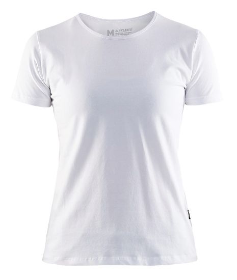 Afbeeldingen van BLÅKLÄDER T-shirt dames Slim-Fit 3304 wit XS