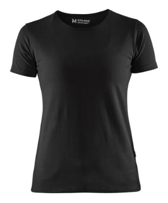 Afbeeldingen van BLÅKLÄDER T-shirt dames Slim-Fit 3304 zwart XL