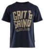 Afbeeldingen van BLÅKLÄDER T-shirt Grit & Grind 9421 donker marineblauw 3XL