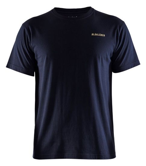 Afbeeldingen van BLÅKLÄDER T-shirt 'Life is too short...' 9411 donker marineblauw L