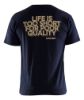 Afbeeldingen van BLÅKLÄDER T-shirt 'Life is too short...' 9411 donker marineblauw L