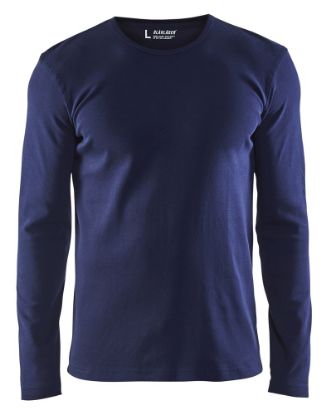 Afbeeldingen van BLÅKLÄDER T-shirt met lange mouwen 3314 marineblauw 2XL