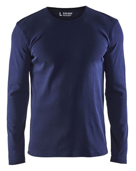 Afbeeldingen van BLÅKLÄDER T-shirt met lange mouwen 3314 marineblauw 3XL