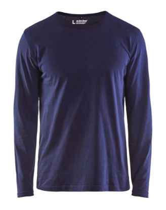 Afbeeldingen van BLÅKLÄDER T-shirt met lange mouwen 3500 marineblauw 2XL
