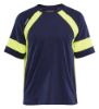 Afbeeldingen van BLÅKLÄDER T-shirt Visible 3523 marineblauw/High Vis geel S