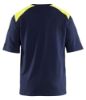 Afbeeldingen van BLÅKLÄDER T-shirt vlamvertragend 3476 marineblauw/High Vis geel M