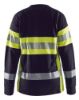 Afbeeldingen van BLÅKLÄDER T-shirt vlamvertragend dames met lange mouwen 3494 marineblauw/High Vis geel S