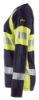 Afbeeldingen van BLÅKLÄDER T-shirt vlamvertragend dames met lange mouwen 3494 marineblauw/High Vis geel S