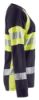 Afbeeldingen van BLÅKLÄDER T-shirt vlamvertragend dames met lange mouwen 3494 marineblauw/High Vis geel S