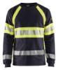Afbeeldingen van BLÅKLÄDER T-shirt vlamvertragend met lange mouwen 3484 marineblauw/High Vis geel S