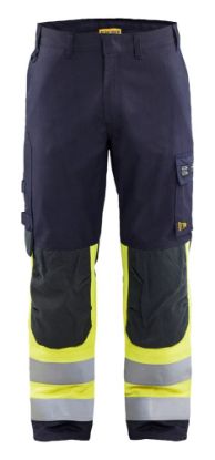 Afbeeldingen van BLÅKLÄDER Werkbroek APC 2 Multinorm Inherent 1491 marineblauw/High Vis geel D92