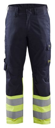 Afbeeldingen van BLÅKLÄDER Werkbroek Inherent Steel 1705 marineblauw/High Vis geel C48