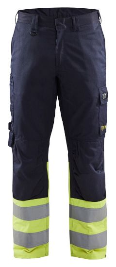 Afbeeldingen van BLÅKLÄDER Werkbroek Inherent Steel 1705 marineblauw/High Vis geel C146