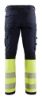 Afbeeldingen van BLÅKLÄDER Werkbroek met 4-weg stretch zonder spijkerzakken 1193 marineblauw/High Vis geel C154