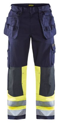 Afbeeldingen van BLÅKLÄDER Werkbroek Multinorm 1479 marineblauw/High Vis geel C152