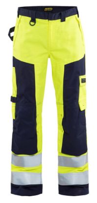 Afbeeldingen van BLÅKLÄDER Werkbroek Multinorm 1578 High Vis geel/marineblauw D92