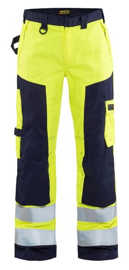 Afbeeldingen van BLÅKLÄDER Werkbroek Multinorm 1578 High Vis geel/marineblauw C64