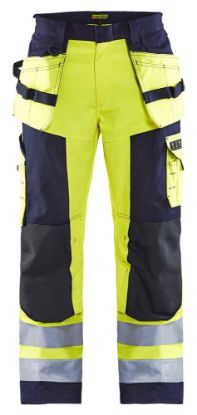 Afbeeldingen van BLÅKLÄDER Werkbroek Multinorm 1579 High Vis geel/marineblauw C44