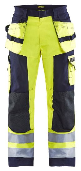 Afbeeldingen van BLÅKLÄDER Werkbroek Multinorm 1579 High Vis geel/marineblauw C152