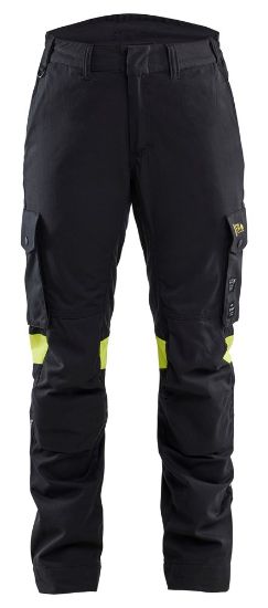 Afbeeldingen van BLÅKLÄDER Werkbroek Multinorm dames Inherent 7107 zwart/High Vis geel D25
