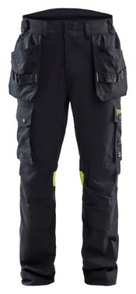 Afbeeldingen van BLÅKLÄDER Werkbroek Multinorm Inherent 1418 zwart/High Vis geel C48
