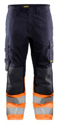 Afbeeldingen van BLÅKLÄDER Werkbroek Multinorm Inherent 1488 marineblauw/High Vis oranje C46
