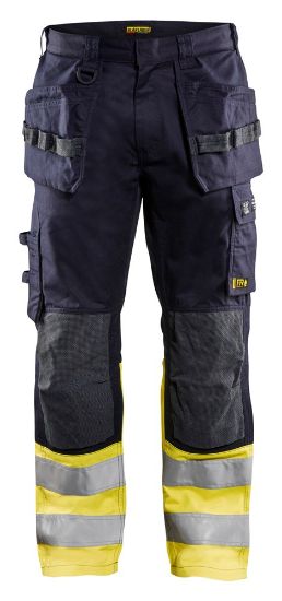 Afbeeldingen van BLÅKLÄDER Werkbroek Multinorm Inherent 1489 marineblauw/High Vis geel C52